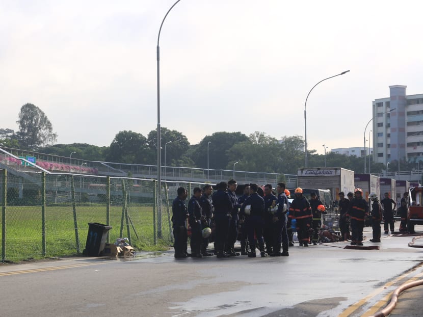 Massive fire put out at Toa Payoh Industrial Park Massive fire put out at Toa Payoh Industrial Park