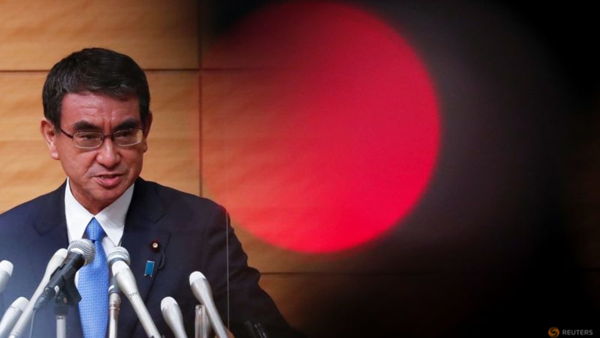 Japan PM contender Kono wants renewable energy, 5G to be focus of stimulus package