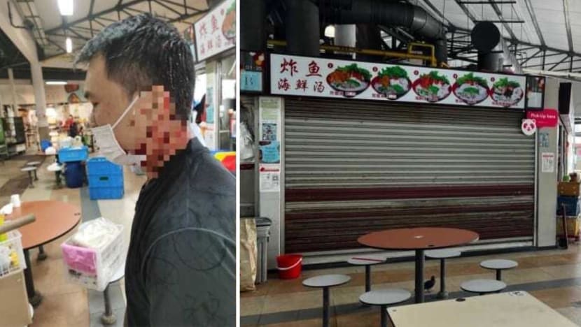 69-year-old man arrested following alleged attack on fish soup hawkers at Tanglin Halt Food Centre