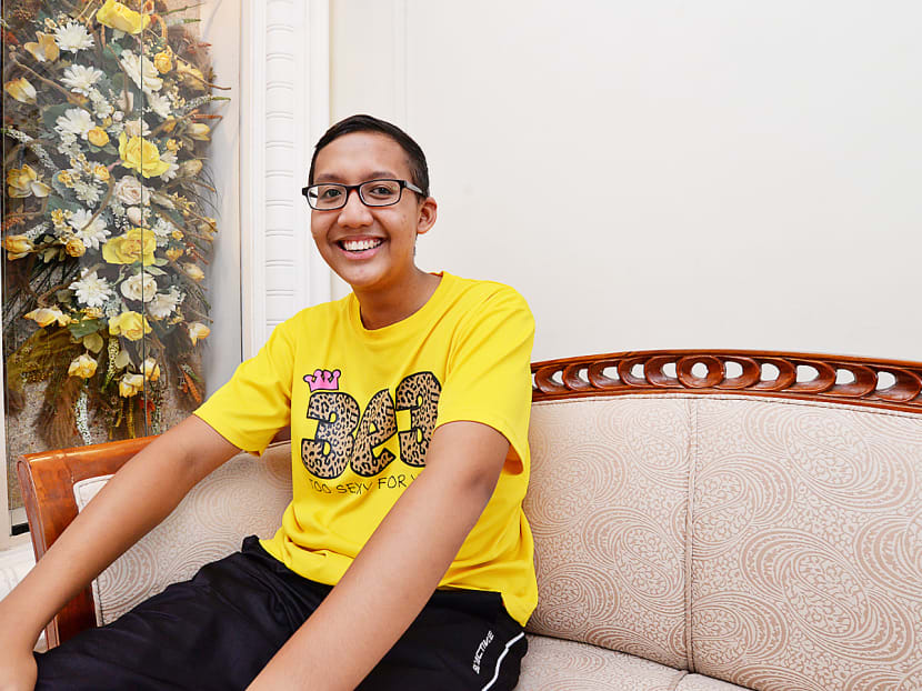 Mr Nashrul Rasman, a 20-year-old brain-tumour survivor. Photo: Robin Choo