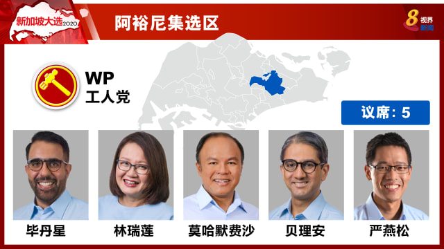 【新加坡大选】工人党以59.93%守住阿裕尼集选区