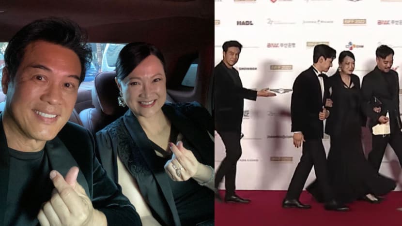 Hong Huifang Walks Busan International Film Festival Red Carpet With Hubby Zheng Geping; He Shows He’s Always Got Her Back