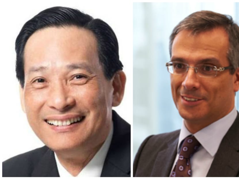Mr Seah Moon Ming and Mr Frederic Barnaud (R). Photo: International Enterprise Singapore/ Gazprom Marketing & Trading Group Mr Seah Moon Ming and Mr Frederic Barnaud (R). Photo: International Enterprise Singapore/ Gazprom Marketing & Trading Group