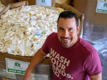 What happens to the soap left behind in hotels? This US nonprofit collects, cleans it, then gives it away
