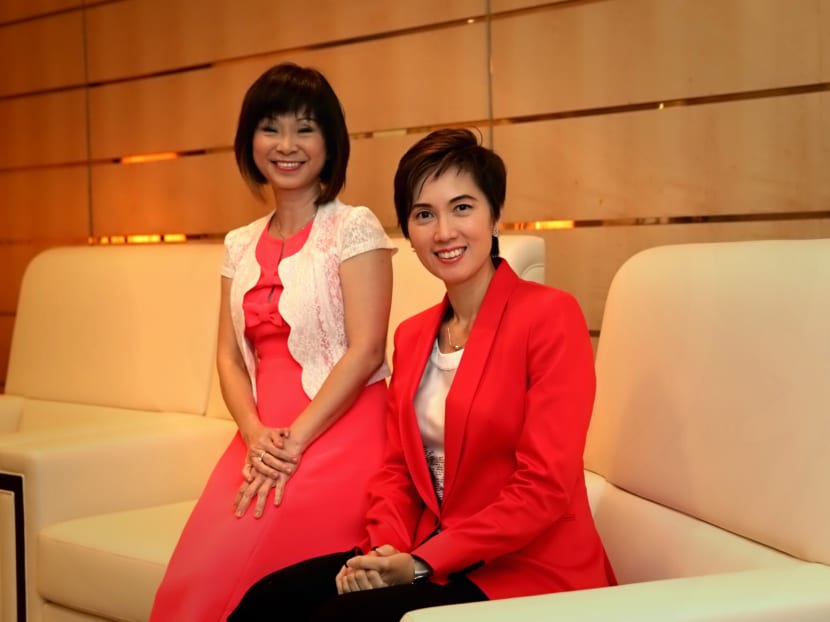 Senior Ministers of State Mrs Josephine Teo (right) and Dr Amy Khor, Co-Chairs of the Pioneer Generation Taskforce on Communication and Outreach. Photo: Nuria Ling