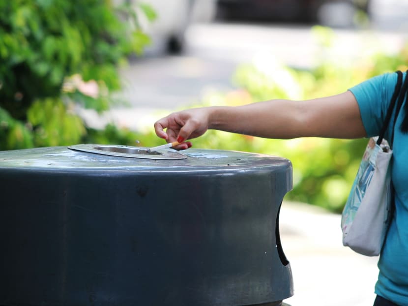 Stub it out: The Orchard Road precinct will be a no-smoking area from July 1, 2018. Photo: Esther Leong/TODAY