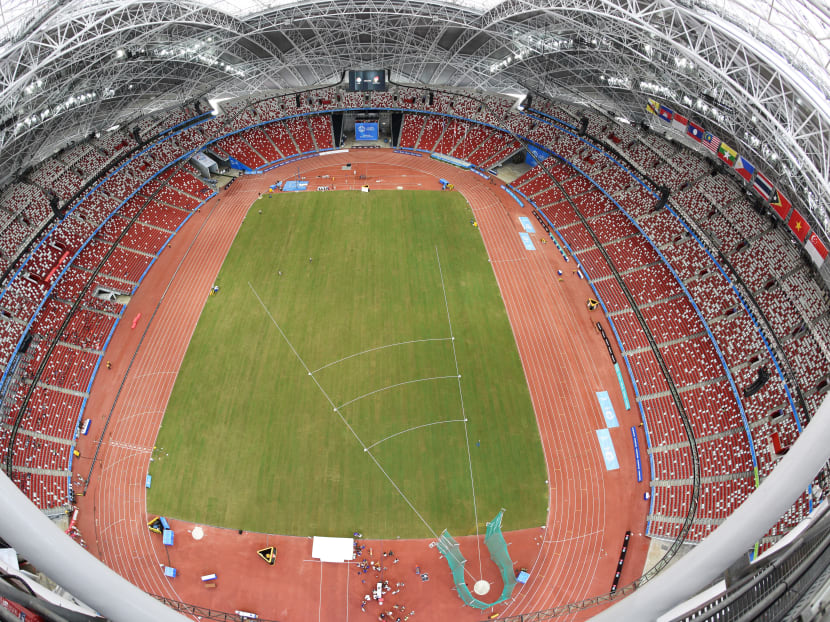 Singapore Athletics, the organiser of the biennial event, has been asked to fork out about S$600,000 by the Singapore Sports Hub to pay for the conversion of the 55,000-seater stadium from ‘football mode’ to ‘athletics mode’. Photo: Sport Singapore