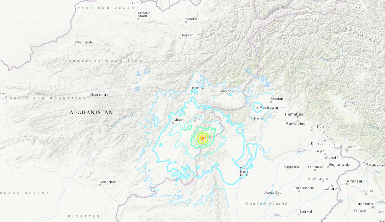 <p>The quake struck about 44 km (27 miles) from the city of Khost, near the Pakistani border, the United States Geological Survey (USGC) said.</p>
