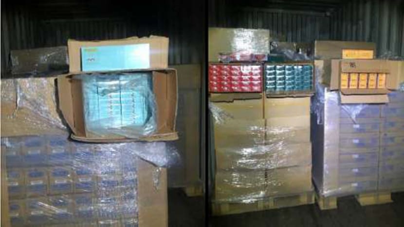 More than 10,000 cartons of cigarettes found hidden among toilet rolls, printer parts More than 10,000 cartons of cigarettes found hidden among toilet rolls, printer parts