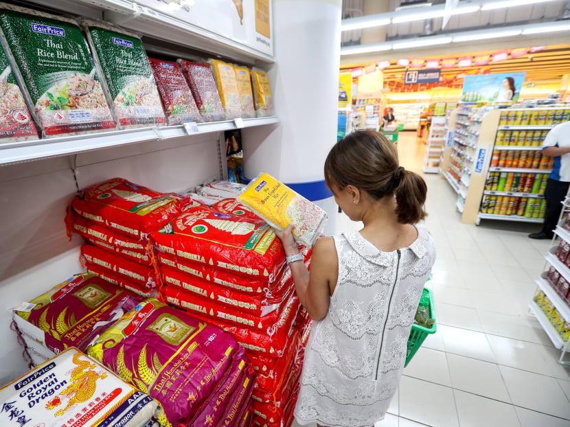 Brown rice in NTUC Fairprice. Photo: Ministry of Communications and Information.