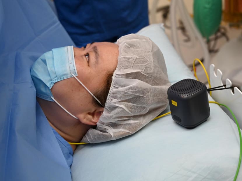 Music can help reduce anxiety and pain for women undergoing elective Caesarean surgery, KKH study shows Music can help reduce anxiety and pain for women undergoing elective Caesarean surgery, KKH study shows