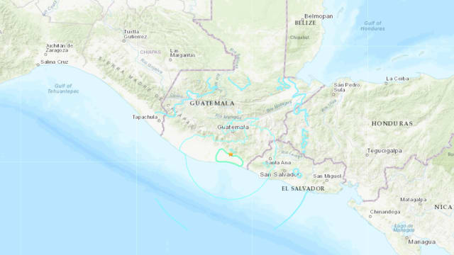 危地马拉发生6.1级地震 震中附近有建筑物损毁