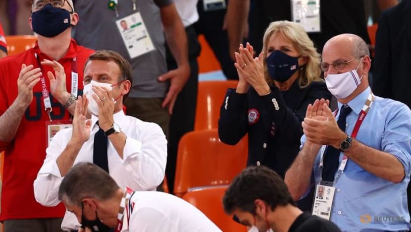 Olympics: Macron, Jill Biden watch US women upset top-ranked France in 3x3 basketball Olympics: Macron, Jill Biden watch US women upset top-ranked France in 3x3 basketball