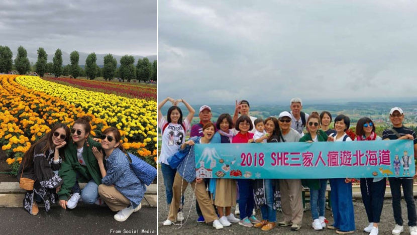 Photos from S.H.E's Hokkaido getaway revealed