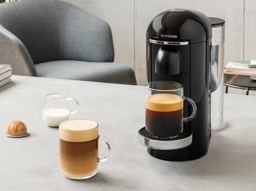 Nespresso machine cups store