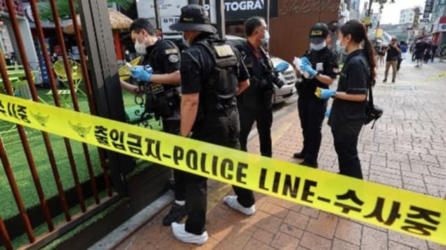 韩男首尔地铁站外持刀伤人 酿一人死三人伤