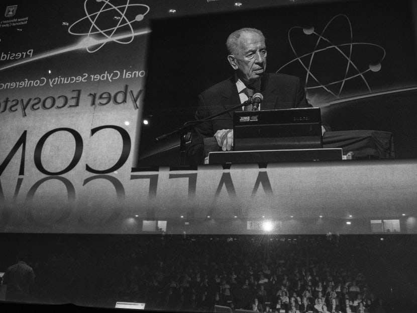 Israeli President Shimon Peres speaks at a technology conference in Tel Aviv, Israel, June 12, 2013.  Photo: The New York Times