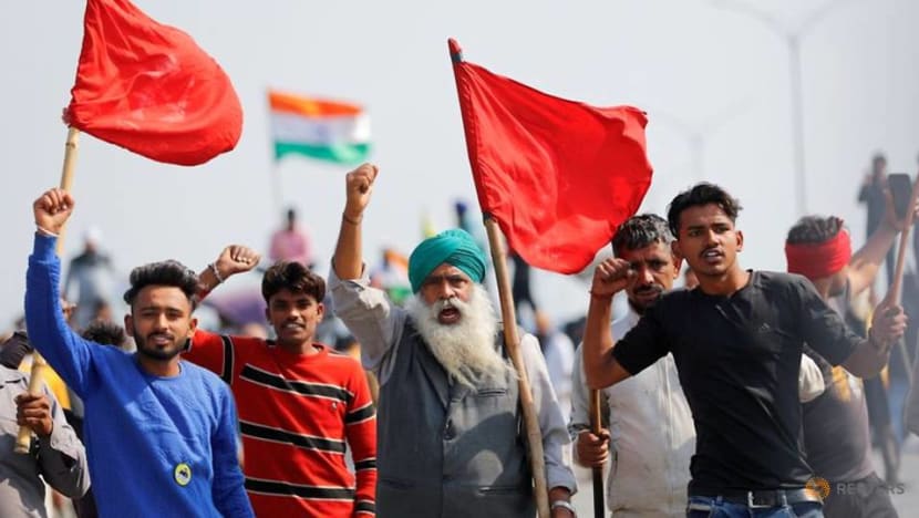 Indian farmers block highway outside Delhi to mark 100th day of protest Indian farmers block highway outside Delhi to mark 100th day of protest