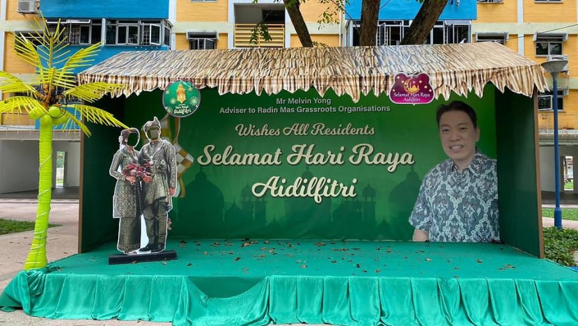 People's Association apologises after wedding photo of couple used as Hari Raya standee without their permission