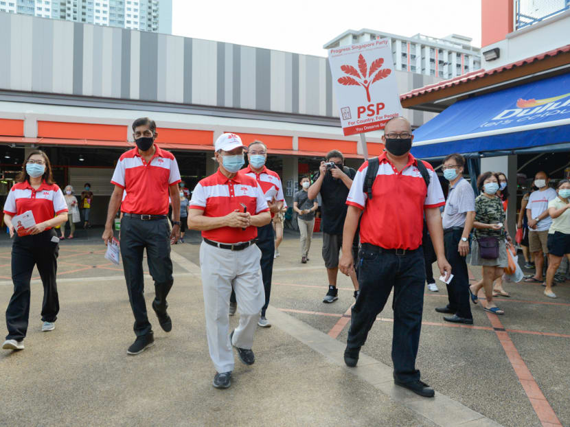 Dr Tan at a PSP walkabout on July 4, 2020.