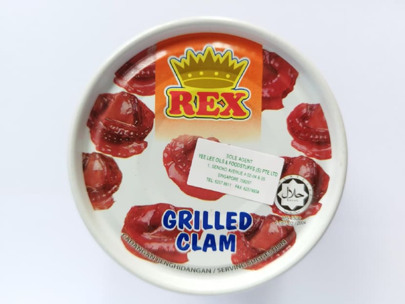 Cans of Rex Grilled Clam (pictured) with a "best before" date of July 4, 2025 are being recalled by the authorities as a precautionary measure.