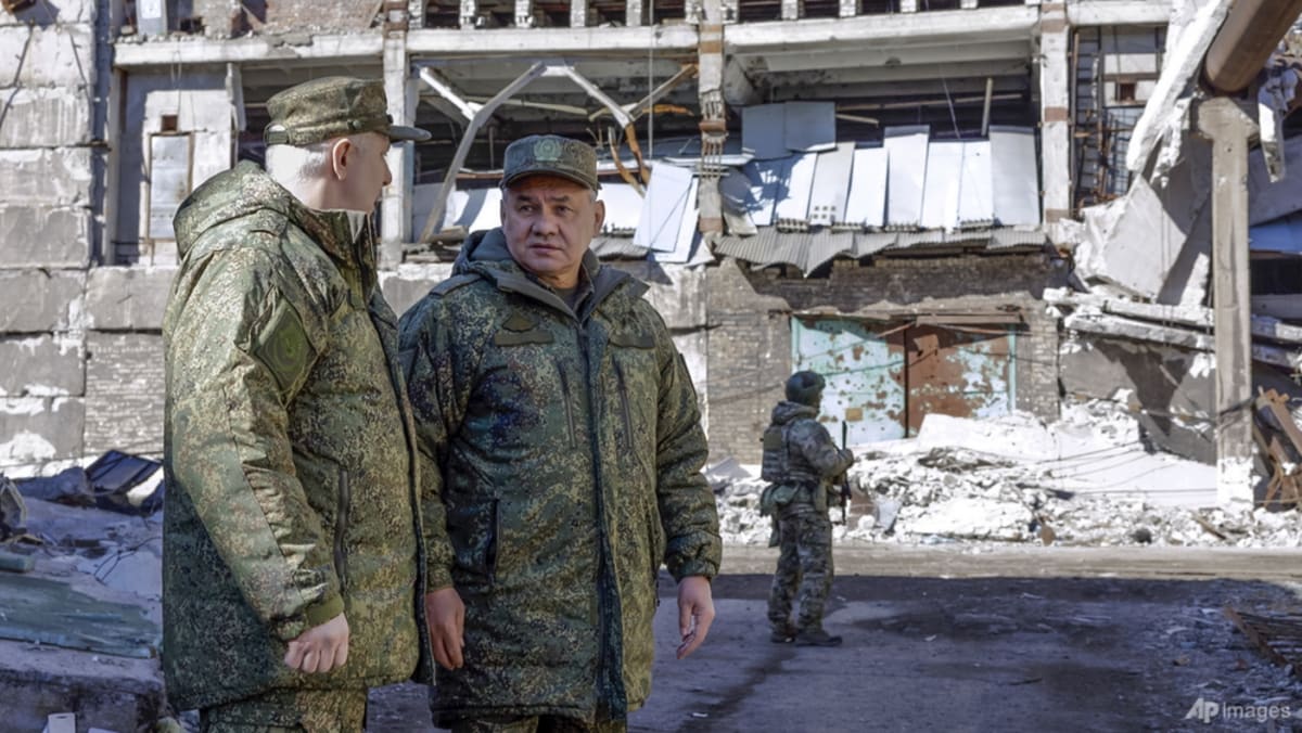 Russia defence chief inspects front line as Bakhmut battle rages