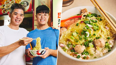 27-Year-Old Hawker Serves Comforting Soupy Bak Chor Mee With Dad