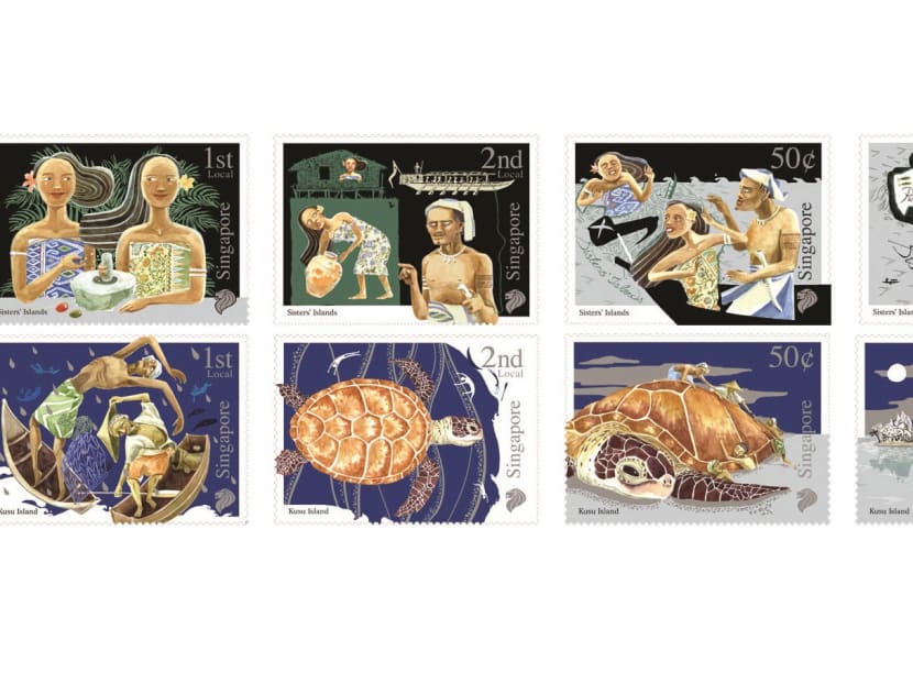 SingPost's new stamp sets. Photo: SingPost
