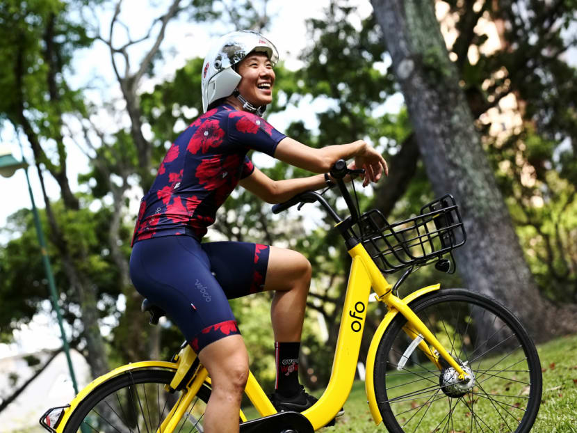 Former national cyclist and SEA Games champion Dinah Chan. Photo: Nuria Ling/TODAY