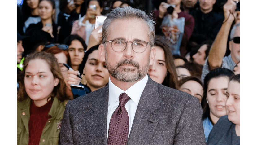 Steve Carell wears dog head and PJs to embarrass kids before school Steve Carell wears dog head and PJs to embarrass kids before school