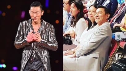 Andy Lau Was Once Seen Gazing Lovingly At His Wife’s Photos While On A Flight From Malaysia