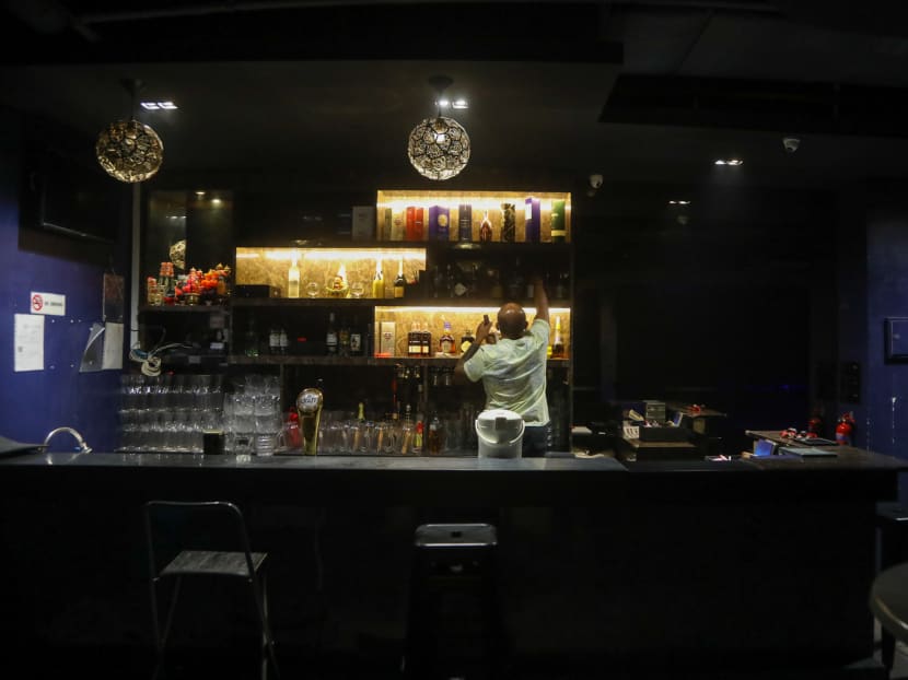 Club Rumours at Concorde Hotel shopping mall making preparations on April 18, 2022 to reopen its doors. Club Rumours at Concorde Hotel shopping mall making preparations on April 18, 2022 to reopen its doors.