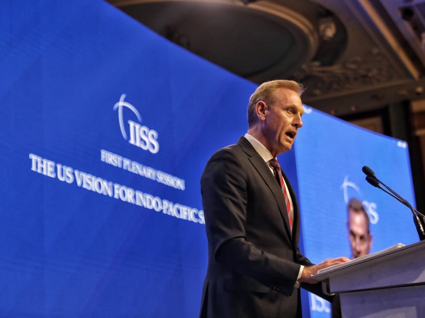 Acting United States Defence Secretary Patrick Shanahan, speaking at the Shangri-La Dialogue in Singapore on Saturday (June 1), slammed "actors" who conduct various activities, such as influence operations and militarising disputed areas, which destabilise the region.