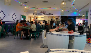 Jamu selera bertemakan kolong blok retro di Buey Tahan See-Food Downtown East
