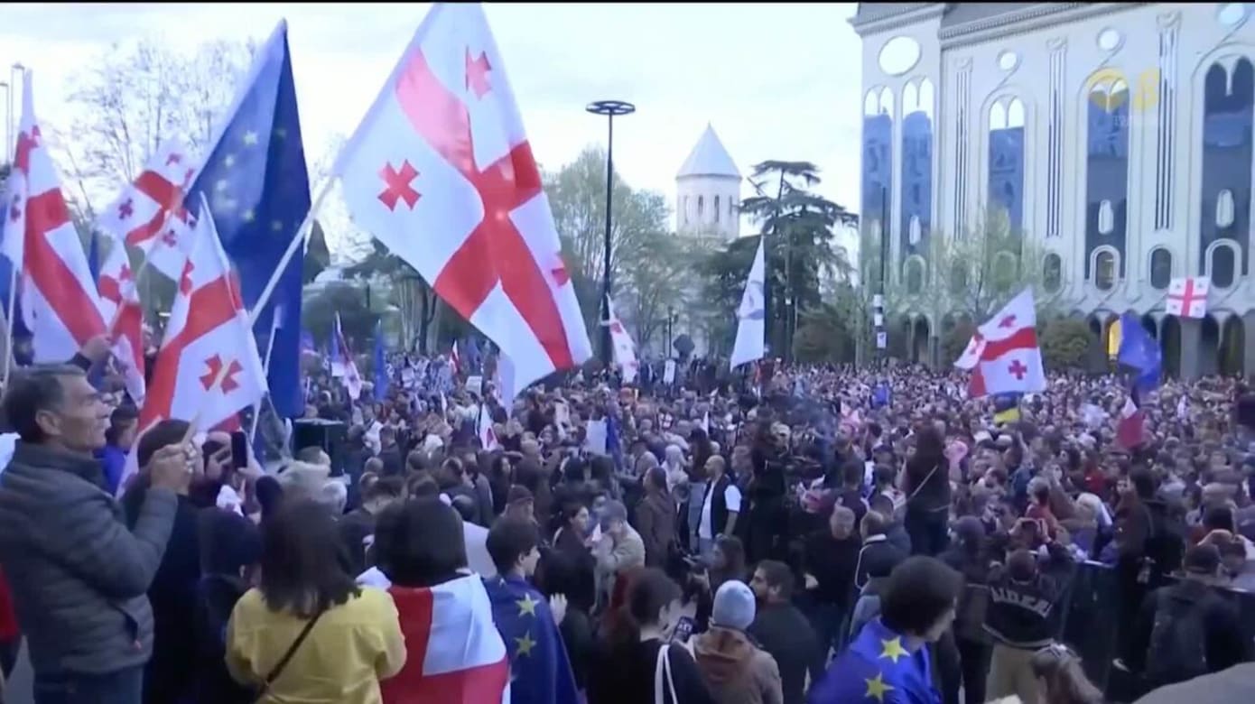 格鲁吉亚再次推动扼杀媒体自由争议性法案 引发示威抗议