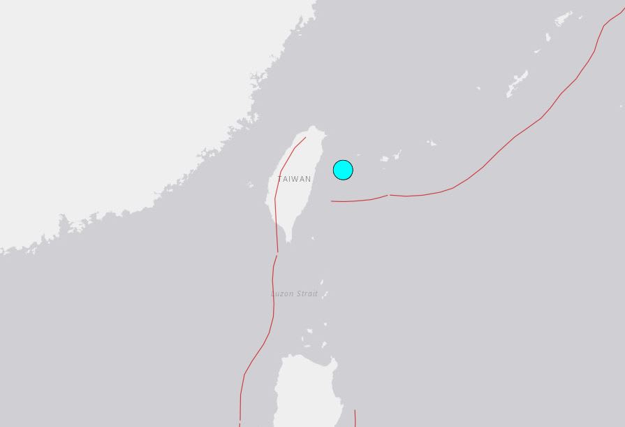 The quake had a depth of 27.5km with its epicentre 89.5km off Taiwan's east coast, roughly halfway between the coast of Hualien county and the southern Japanese island of Yonaguni, the weather bureau said.