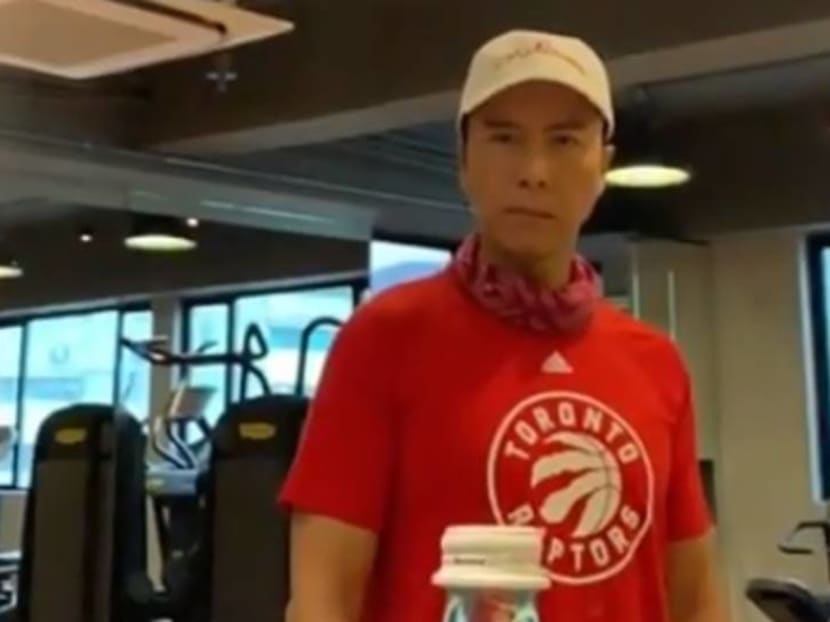 Donnie Yen and other Asian celebrities take on the bottle cap challenge Donnie Yen and other Asian celebrities take on the bottle cap challenge