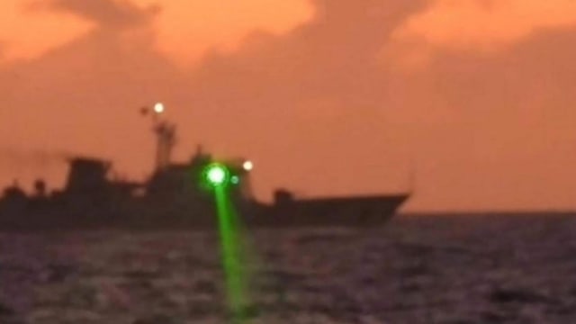 菲律宾：中国在南中国海向船艇照射军用激光
