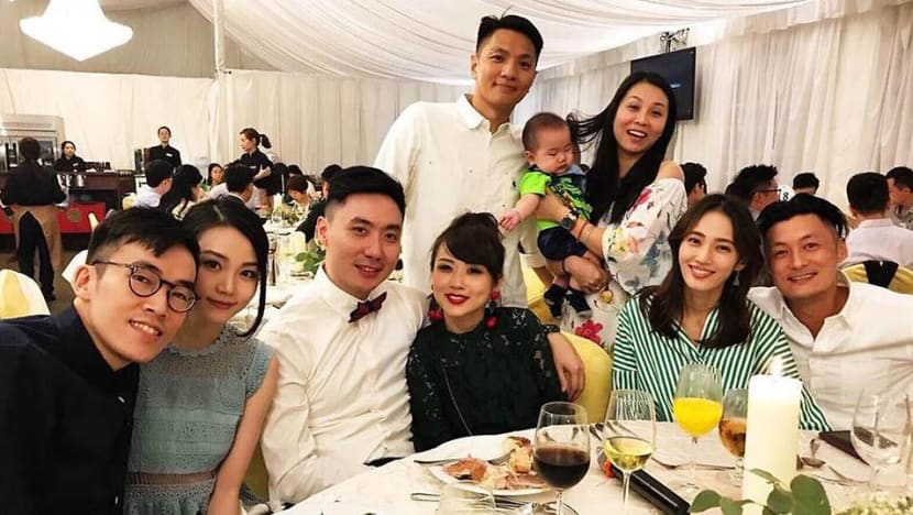 Shawn Yue spotted with girlfriend at wedding