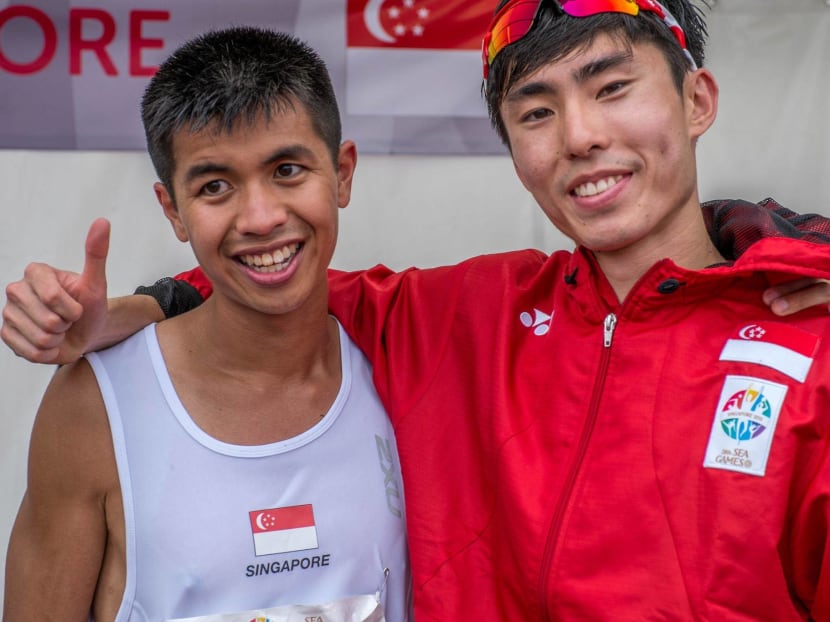 Ashley Liew (left) and Soh Rui Yong (right) in a picture posted on Facebook in 2015 after the SEA Games that year.