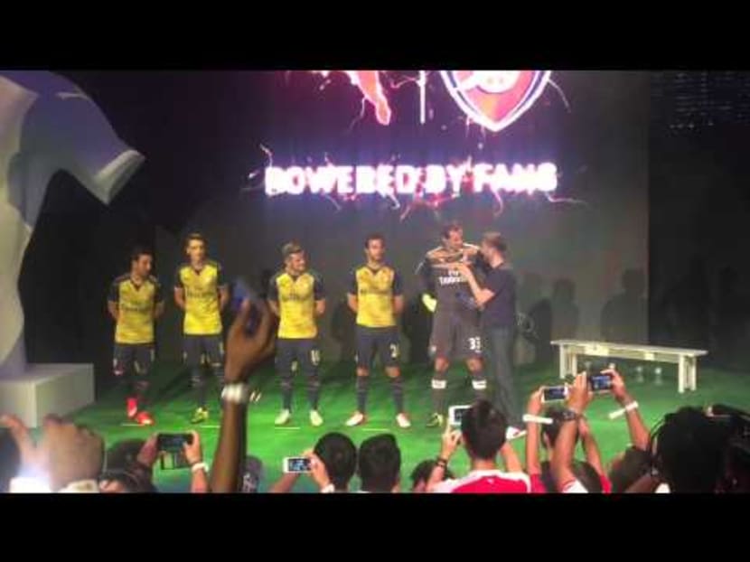 Launch of the new Arsenal away kit in Singapore