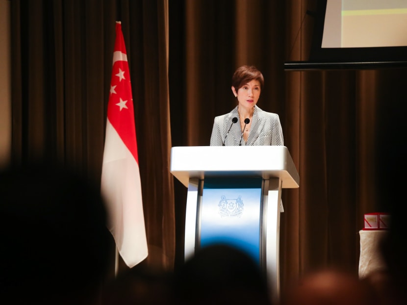 Second Minister for Home Affairs Josephine Teo launched the Security Industry Digital Plan on Wednesday (July 18).