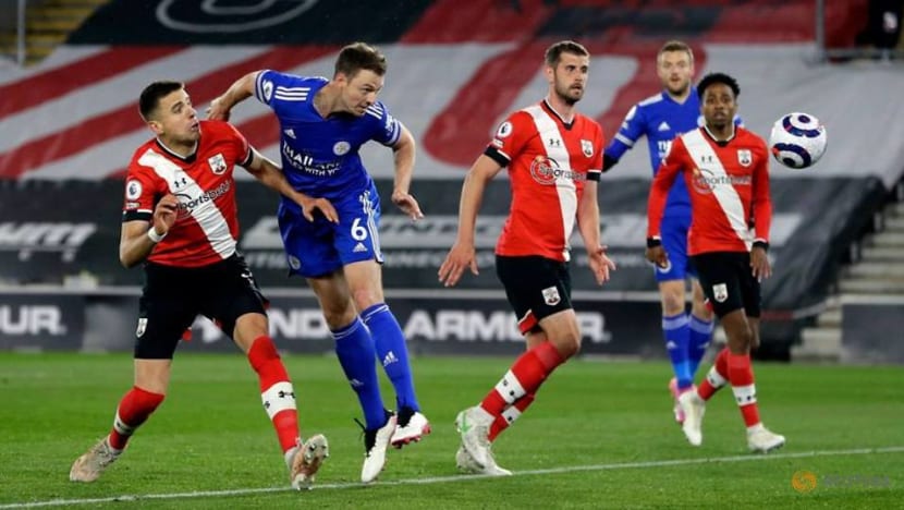 Football: Leicester held by 10-man Southampton Football: Leicester held by 10-man Southampton