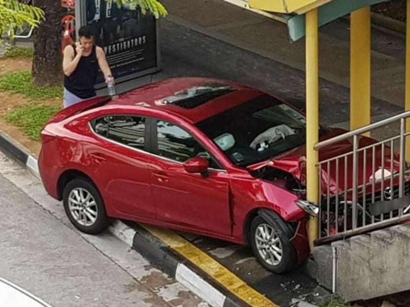Pictures shared on social media showed the front of the vehicle being damaged. Photo: Social Media