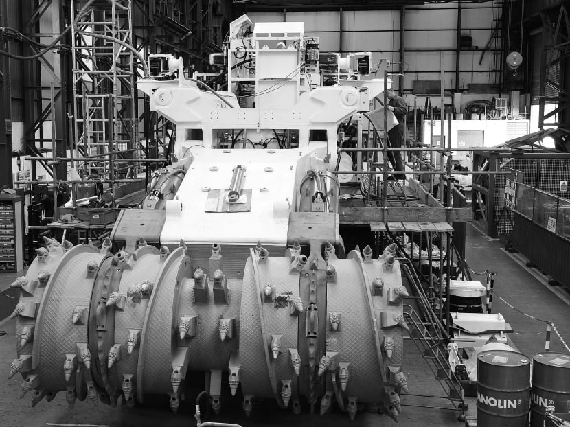 A subsea mining machine being built. Reuters file photo