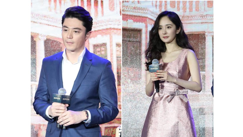 Wallace Huo saves Yang Mi from responding to awkward question Wallace Huo saves Yang Mi from responding to awkward question