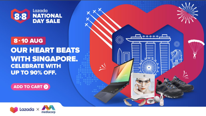 Lazada & Mediacorp Serve Up National Day Fireworks Online With A Three-Day Mega Sale Starting From 8.8