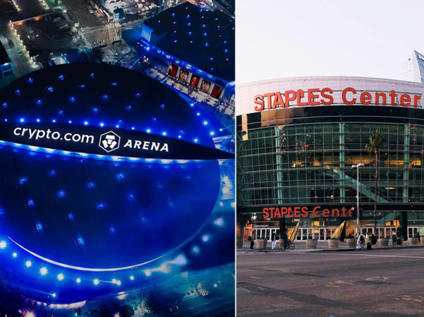 Crypto.com Arena is the new name for the Staples Center, an iconic basketball stadium in Los Angeles.
