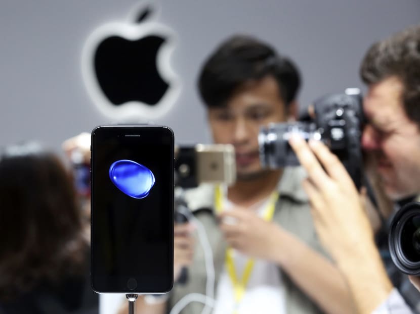 The iPhone 7 is shown on display during an Apple media event in San Francisco, California, U.S. September 7, 2016.  Photo: Reuters