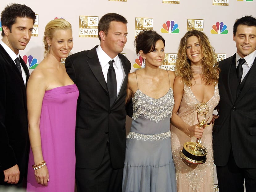 The cast from Friends at the 54th Emmy Awards in 2002. Photo: AFP